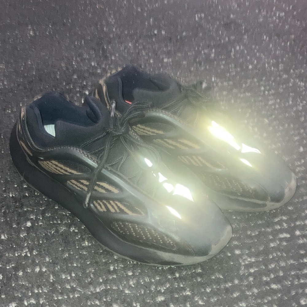 Black and brown Yeezy 700s